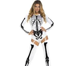 costumi halloween hot sexy scheletro